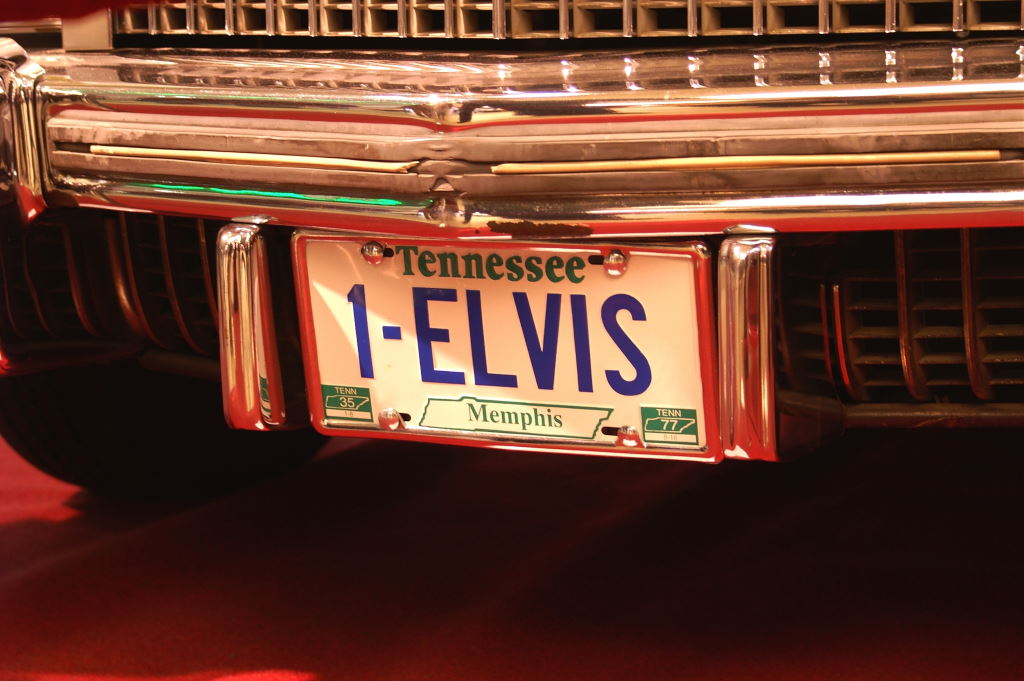 La Targa dell'auto di Elvis Presley